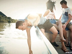 Geweldig, Blond, Pijpbeurt, Handbeurt, Likken, Kut duiken, Tiener, Tieten likken