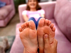 18 jaar, Lieveling, Blond, Dichtbij, Voeten, Fetisj, Voetbeurt, Tiener