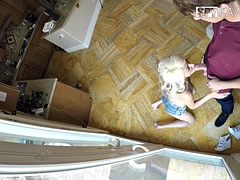 Slutty Stepsister Caught Sneaking By Her Stepbrother