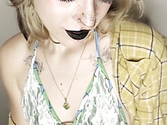 Enthousiasteling, Blond, Emo jongen, Handbeurt, Klein, Gezichtspunt, Zempak, Tatoeage
