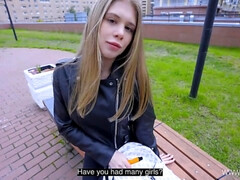 Leie, Blondine, Blasen, Spermaladung, Zierlich, Pov, Russisch, Student