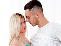 アナル, 舐める尻, ブロンド, フェラチオ, 手コキする, キス, ガリガリ, ティーン