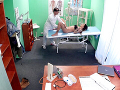 浮気者, 医者, 指いじり, 手コキする, オフィス, パンティ, オマンコ, 濡れ