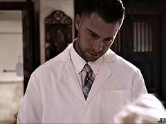 フェラチオ, 医者, ダブル開発, ハードコア, 現実, 剃毛, 三人, オッパイの