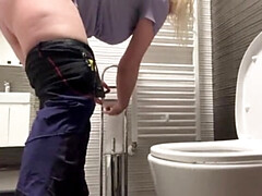 Bouteille, Doigter, Hd, Public, Gicler, Toilettes