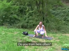 Amateur, Corrida, Estilo perrito, Al aire libre, Pov, Público, Coño, Voyeur