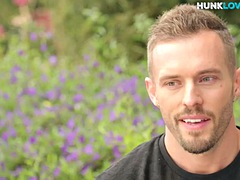 素人, ゲイ, オナニー, 筋肉, 剃毛, 一人, タトゥー