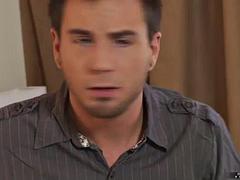 Tussi, Grosse titten, Blasen, Braunhaarige, Spermaladung, Latina, Milf, Titten