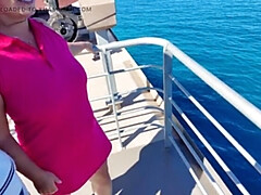 アナル, ビーチ, デカ尻, 茶髪の, 巨乳な, 熟年, 淫乱熟女, 裸