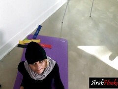 Arab teen worked out on big hard cock