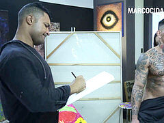 Минет, Брюнетки, Колледж, Семяизвержение, Латиноамериканки, Соблазенение