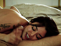 Sensual petite giving oral