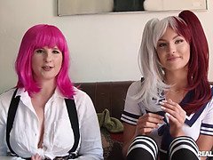 69, お尻, デカパイ, 茶髪の, ハードコア, レズビアン, なめる, オマンコ