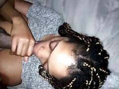 Gros seins, Tir de sperme, Gorge profonde, Noir ébène, Faciale, Branlette thaïlandaise, Seins naturels, Pute