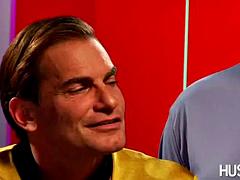 In den arsch, Grosse titten, Schwarz, Spermaladung, Schwarz, Gruppe, Flotter dreier, Titten