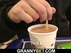 デカ尻, フェラチオ, 祖父, お婆さん, 巨大, 現実, 馬乗り, オッパイの