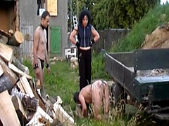 Enthousiasteling, Bondage discipline sadomasochisme, Mooi, Gebondenheid, Dominante vrouw, Duits, Buiten, Oud