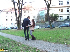 Asiatique, Brunette brune, Faciale, Léchez