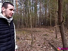 Forest Owner Fucks Young Ukrainian Mushroom Picker - Helps Her Find His Big Dick Outdoor