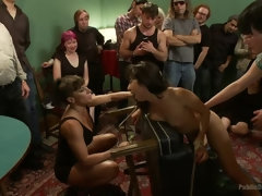In den arsch, Sadomasochismus, Domination, Frau, Erniedrigung, Bestrafung, Sklave, Spanner