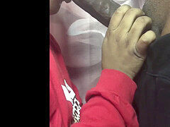 Gorda, Verga grande, Negro, Ébano, Chupando