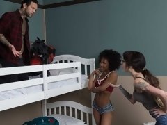 お尻, フェラチオ, 女 人男 人, ハードコア, ホテル, 異人種間, ティーン, 三人