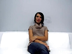 Adorable Brunette Lucie with Small Breasts