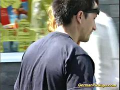 Anaal, Europees, Sperma in gezicht, Duits, Hardcore, Buiten, Prostituee, Openbaar