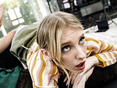 Beautiful blonde babe Melody Marks screwed in the doggy style