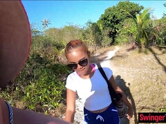 Leie, Grosser schwanz, Blasen, Schwanz, Im freien, Pov, Öffentlich, Thai