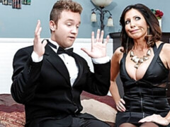 デカ尻, デカパイ, フェラチオ, 茶髪の, バック, なめる, 淫乱熟女, オマンコ