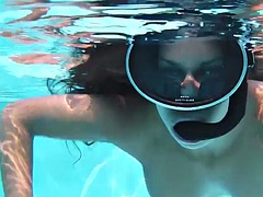 Hot Teen Diana In Fishnets Underwater