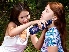 Cul, Lesbienne, Léchez, Chatte, Rousse roux, Rasée, Dénudage, Nénés