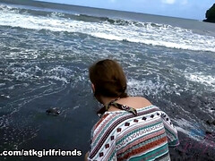 Strand, Kehlenfick, Schwanz, Hd, Im freien, Pov, Muschi, Titten