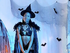 デカ尻, 茶髪の, 黒人, 指いじり, 軟体, オナニー, ストッキング, ストリッピング