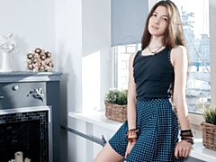 素人, お尻, 指いじり, オナニー, 自然山雀, ガリガリ, ストリッピング, ティーン