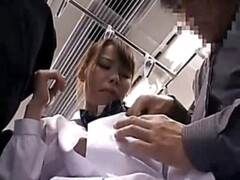 Asiatisch, Chinesisch, Japanische massage, Im freien, Öffentlich, Schulmädchen, Spanner