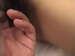 Teasing unhaved Japanese hussy got orgasm by fingering