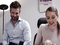 Grosse titten, Blasen, Nahaufnahme, Hd, Lecken, Muschi, Sekretärin, Taboo