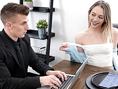 お尻, デカチン, ブロンド, フェラチオ, バック, 自然山雀, ティーン, オッパイの