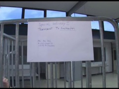 緊縛, ボンデージ, 茶髪の, 女, 開帳, 拘束