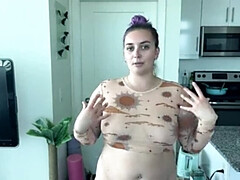 Erika Kay Flashes Pussy in See-Through Tops - No Panties Try On Haul