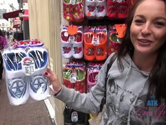 Leie, Blondine, Freundin, Behaart, Zierlich, Geschwollene nippel, Muschi, Titten