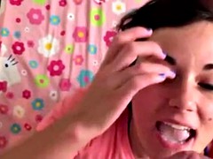 Enthousiasteling, Sperma shot, Gezichtspunt