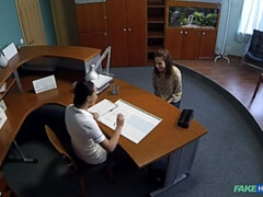 素人, 医者, 指いじり, レズビアン, なめる, 看護婦, オフィス, オマンコ