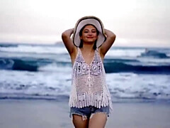 18 ans, Asiatique, Nana, Plage, Brunette brune, Chatte, Adolescente, Webcam