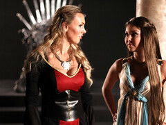 Aaliyah Love and Tanya Tate in a parody of Game of Thrones