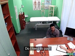 素人, フェラチオ, 医者, 顔射, 手コキする, オフィス, ユニフォーム, のぞき