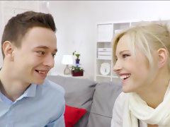 In den arsch, Blondine, Spermaladung, Europäisch, Hardcore, Ungarisch
