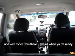 Big Facial Finish For Posh Examiner Fake Driving School